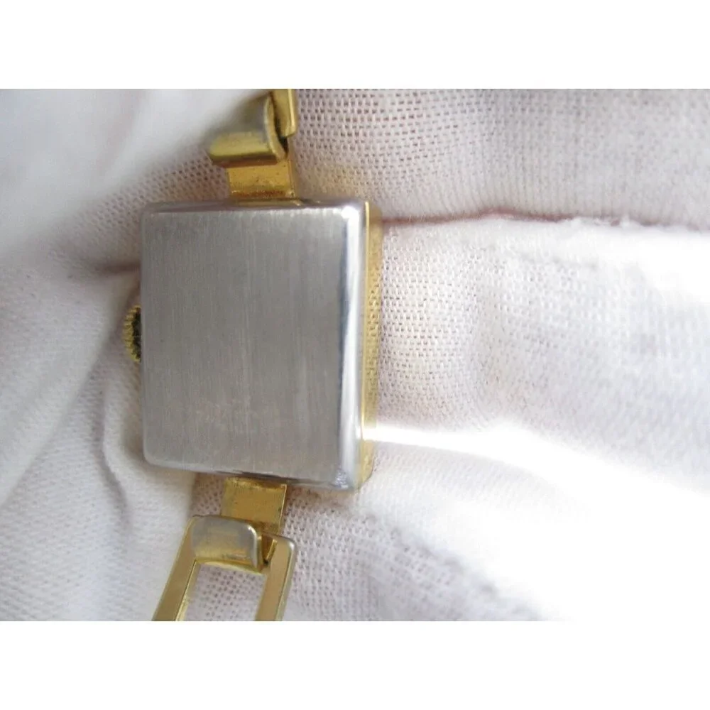 Vtg Ermex Hand‎ Wind WR Analog Dial Causal Square Watch (G456)
